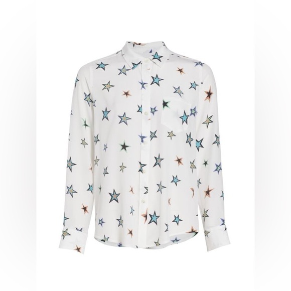 Rails Multicolor Star Print Button Down Shirt - Picture 2 of 11